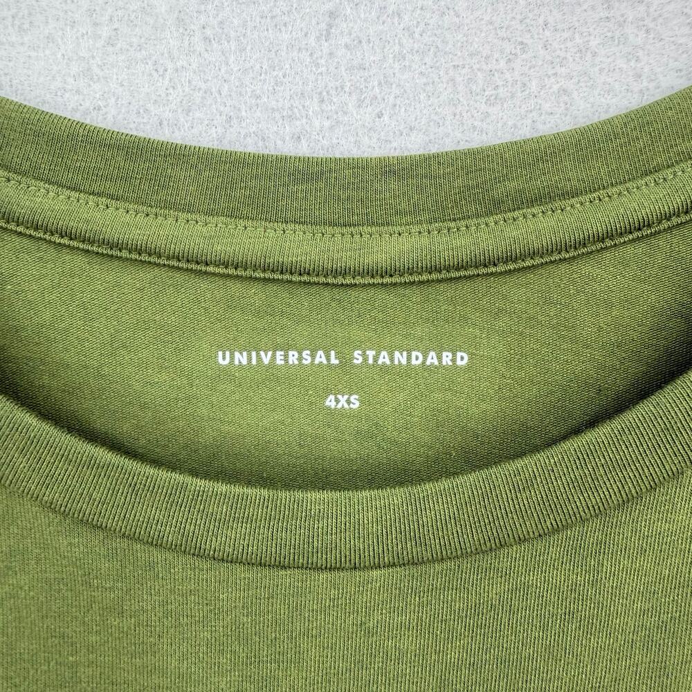Universal Standard NEW Green Long Sleeve Tee Rex Crew Casual Basic Soft T-shirt - Picture 9 of 13